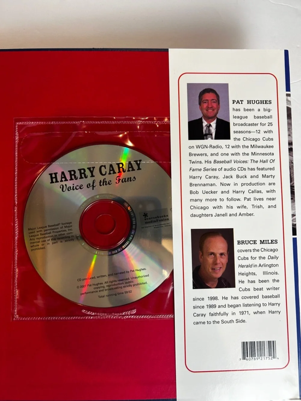 HARRY CARAY: VOICE OF THE FANS PAT HUGHES Chicago Cubs Broadcaster Tribute Book